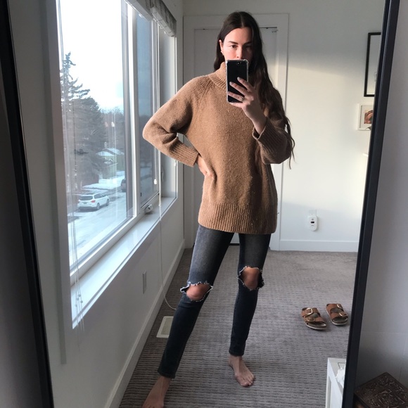 Wilfred oversized mohair sweater in camel - Picture 2 of 7